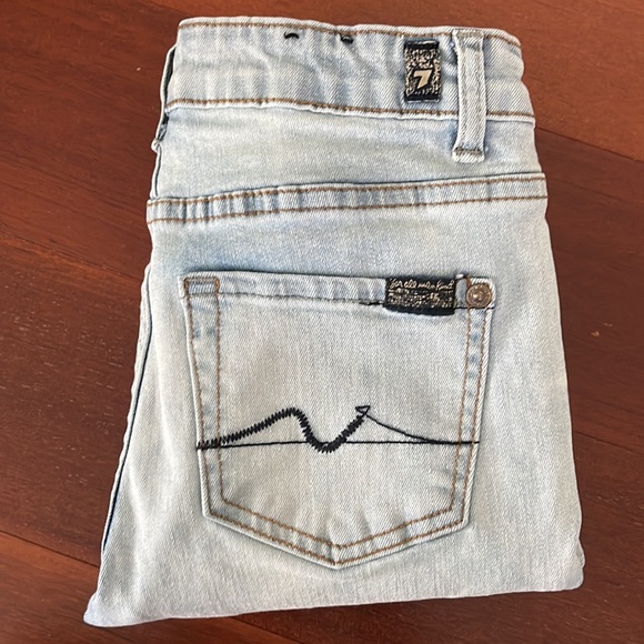 7 for All Mankind: Girls Paxtyn Slim Fit Jeans, Size 10 - Picture 5 of 8